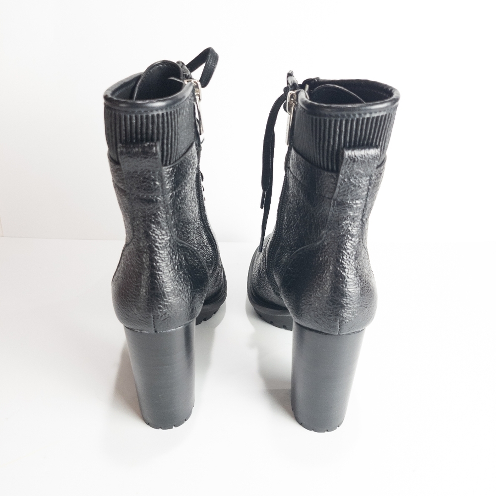 Vince Camuto Ermania Leather Platform Lace-up Bootie -7.5 - Picture 11 of 13